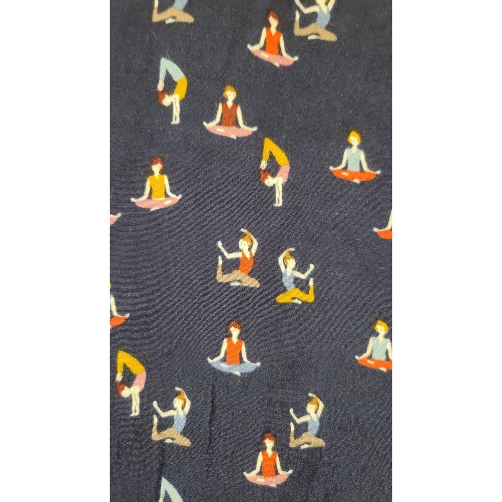 Zara Trafaluc Yoga Pose novelty print Long Sleeve Mini Dress Small - Picture 3 of 8